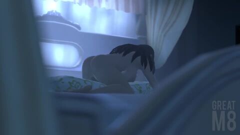 1futa 2025 animated ass balls black_hair breasts futanari greatm8 humping humping_pillow moaning momo_yaoyorozu my_hero_academia night nipples penis pillow pubic_hair shorter_than_30_seconds solo sound tagme video