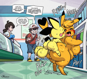 2025 2boys 2d 2d_(artwork) 2d_artwork 2girls 5_fingers accessory ambiguous_penetration anthro anthro_on_anthro anthro_penetrated anthro_penetrating anthro_penetrating_anthro areola ass ass_bigger_than_head backsack balls ballsack big_ass big_balls big_breasts big_butt blush bodily_fluids breasts clenched_teeth closed_eyes clothed clothing cosplay_pikachu cosplay_pikachu_(character) dialogue embarrassed english_text female female_penetrated fingers from_behind_position furry generation_1_pokemon generation_2_pokemon genital_fluids genitals grab_the_butt group hair hair_accessory hair_tie hi_res human inside joaoppereiraus kanna_(joaoppereiraus) larger_anthro larger_female leroy_(joaoppereiraus) looking_back male male/female male_penetrating male_penetrating_female mammal nintendo nipples nude onomatopoeia penetrated penetrating penetration penile penile_penetration penis perching_position pichu pikachu pikachu_libre pokemon pokemon_(species) pokemon_protagonist pokemon_trainer pokémon_(species) ponytail porn_star profanity public public_nudity public_sex sex shiny_pokemon size_difference small_but_hung smaller_anthro smaller_male sound_effects speech_bubble standing_sex store_clerk sweat tagme teeth testicles text thick_thighs tongue tongue_out