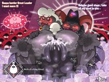 anal anal_sex anthro anthro_on_anthro anthro_penetrated anthro_penetrating anthro_penetrating_anthro anus ass backsack balls balls_tuft ballsack bell bell_collar big_balls big_penis black_body black_fur black_hair blush blush_lines blush_stickers bodily_fluids bovid c.o.t.l. candle caprine collar crown cult_of_the_lamb cum cum_in_ass cum_inside cumshot curved_horn dialogue duo ejaculation english_text erection fangs foreskin fur genital_fluids genitals glowing glowing_eyes goat goat_(cult_of_the_lamb) grey_body grey_fur hair headgear hi_res hooves horizontal_pupils horn huge_balls huge_cock humanoid_genitalia humanoid_penis imminent_anal imminent_sex impregnation lamb_(cult_of_the_lamb) looking_pleasured loose_foreskin m0rtony male male/male male_impregnation male_penetrated male_penetrating male_penetrating_male male_pregnancy mammal massive_monster_(studio) mrt0ony open_mouth open_smile orgasm ovum penetration penile penile_penetration penis penis_in_ass perineum pregnancy pregnant pregnant_male pupils purple_crown_(cult_of_the_lamb) red_crown_(cult_of_the_lamb) red_sclera sex sheep smile sound_effects sperm_cell teeth text thick_thighs tuft uncircumcised white_body white_fur white_hair wide_eyed wide_hips wool_(fur) wool_hair