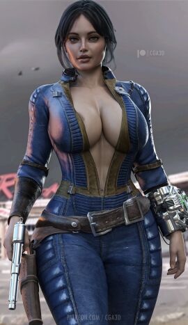1girls 3d areola_slip ass big_ass big_breasts black_hair bodysuit bolt_on_tits breast_implants breasts bust busty cga3d chest cleavage curvaceous curvy curvy_figure digital_media_(artwork) electronics ella_purnell enhanced_breasts erotichris fake_breasts fallout fallout_(series) fallout_(tv_series) female female_focus gun hips hourglass_figure huge_ass huge_breasts human large_ass large_breasts legs light-skinned_female light_skin lucy_maclean mature mature_female silicone silicone_implants solo_focus thick thick_hips thick_legs thick_thighs thighs unzipped_bodysuit vault_dweller voluptuous voluptuous_female waist wide_hips