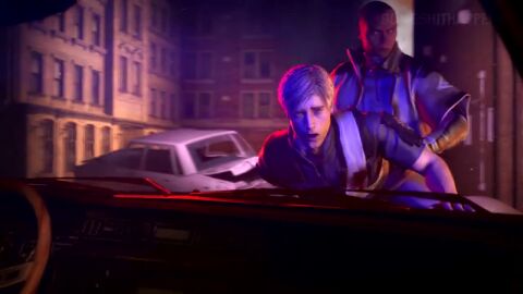 anal anal_sex android android_boy animated clothed_sex crossover dark-skinned_male dark_skin detroit:_become_human gay interracial leon_scott_kennedy male male_only markus_(detroit:_become_human) moaning penetration resident_evil somehappened sound tagme video
