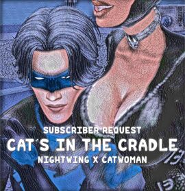 3d batman_(series) catwoman comic comic_cover dc dc_comics dick_grayson female male nightwing pof3445 selina_kyle the_sims the_sims_4