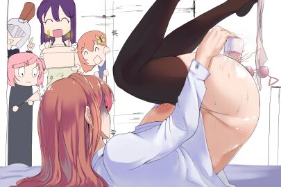 1boy 4girls anal_plug breasts buttplug carmach101 caught_in_the_act caught_masturbating caught_squirting dildo doki_doki_literature_club female female_focus human male masturbation monika_(doki_doki_literature_club) multiple_females multiple_girls natsuki_(doki_doki_literature_club) pussy sayori_(doki_doki_literature_club) solo_focus thighhighs upside-down vaginal_masturbation vaginal_penetration vibrator yuri_(doki_doki_literature_club)