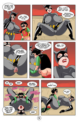 adult_female adult_on_young adult_woman age_difference age_gap batman:_the_animated_series batman_(series) big_breasts breasts catwoman catwoman_(dcau) dc dc_comics dcau dick_grayson female glassfish male milf no_condom older_female older_female_and_younger_male pussy raw_sex robin_(dc) robin_(dick_grayson) selina_kyle size_difference spread_legs teenage_male teenager teenager_boy unprotected_sex vaginal_penetration vaginal_sex younger_male