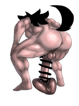 anthro anus ass balls big_ass big_butt big_penis censored dark_body dark_skin duo female female_penetrated futa/female futa_penetrating futa_penetrating_female futanari genitals hi_res human intersex intersex/female intersex_penetrating intersex_penetrating_female mammal muscular muscular_anthro muscular_female muscular_legs penetration penis pussy rum_shu sex vaginal_penetration