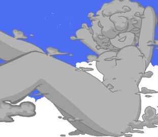 breasts cassettedream cloud cloudy dream-cassette hoshime sky