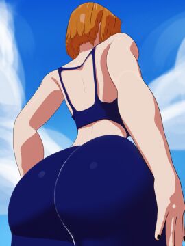 1girls 3d 3d_(artwork) abs anime ass athletic athletic_female big_ass big_butt clothed clothed_female female female_focus female_only from_behind from_behind_position ginger ginger_hair jujutsu_kaisen kugisaki_nobara light-skinned_female light_skin manga orange_hair sala3d solo solo_female solo_focus