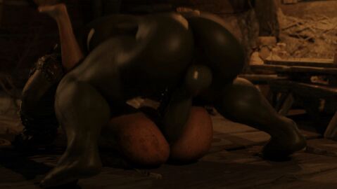 1girls 3d animated animated_image ass balls character_request close-up fantasy female female_penetrated gif huge_cock interspecies legs_up light-skinned_female light_skin male male/female male_penetrating male_penetrating_female mangoman mating_press monster monster_cock nude nude_female orc orc_male penis sex tagme