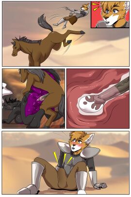 absurd_res animal_genitalia animal_penis bestiality black_body black_scales blush bodily_fluids brown_body canid canine cheating cucked_by_beast cuckold cum cum_in_pussy cum_in_uterus cum_inside dragon equid equine equine_genitalia equine_penis female feral fox fur genital_fluids genitals group hi_res horse knight male male/female mammal mythological_creature mythological_scalie mythology netorare ntr orange_body orange_fur penetration penis purple_body purple_scales pussy scales scalie trio vaginal_penetration warrior white_body white_fur x-ray_view yonooshi zoophilia