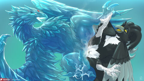 absurd_res animal_genitalia anivia cloaca cloacal cloacal_penetration dominant female female_penetrated genitals hi_res league_of_legends male male/female male_penetrating male_penetrating_female max_the_fenix on_bottom penetration penile penile_penetration penis penis_in_cloaca riot_games sex size_difference submissive tencent yaoi zock_feather