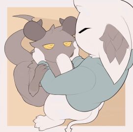 2024 2d_animation 4_toes animated anthro anthro_on_anthro anthro_penetrated anthro_penetrating anthro_penetrating_anthro anthro_penetrating_male arm_grab arm_tuft ass ass_jiggle blinking bodily_fluids body_part_in_mouth border bottomless butt_jiggle claws closed_eyes clothed clothing cum cum_in_mouth cum_inside cute_artstyle digital_media_(artwork) duo erection facial_tuft feet fellatio femboy fingers foggy_(k1ko) fur genital_fluids genitals green_clothing green_topwear grey_body grey_fur grey_inner_ear_fluff hand_on_arm hand_on_cheek hand_on_face hand_on_head head_tuft hi_res horn inner_ear_fluff jiggling k1ko kneeling kneeling_oral_position looking_pleasured loop male male/male male_on_anthro male_penetrated male_penetrating male_penetrating_anthro male_penetrating_male multicolored_ears nude oral oral_penetration orgasm partially_clothed penetration penile penis penis_in_mouth sex shoulder_tuft simple_background spade_tail tail teeth throbbing throbbing_penis toe_claws toes topwear topwear_only tuft unknown_species white_body white_border white_ears white_fur yellow_background yellow_eyes