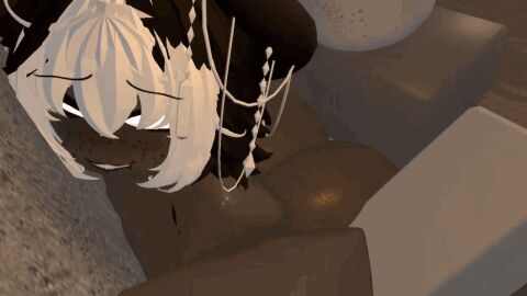 1boy 1boy1girl 1girls 3d 3d_(artwork) 3d_animation 3d_model animated ass ban_rr34 better_version_at_source big_ass black_and_white_hair dark_skin female gif male nude roblox robloxian sex straight tagme