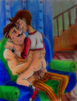 cum_inside hello_neighbor male/male male_focus male_only