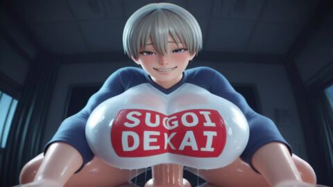 absurdly_large_cock ai_generated animated big_breasts camera_shake chatrule.ai cowgirl_position eye_contact facing_viewer gigantic_breasts gigantic_penis large_breasts lewd massive_boobs massive_breasts naughty naughty_face pov pov_eye_contact riding riding_penis sound tagme uzaki-chan_wa_asobitai! uzaki-chan_wants_to_hang_out! uzaki_hana video wet wet_clothes wet_clothing wet_penis wet_pussy wet_shirt