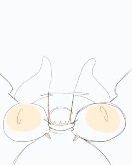 1boy 1girls 4:5 all_the_way_to_the_base animated areola areolae blowjob breasts breasts_bigger_than_head deepthroat fellatio female female_focus huge_breasts hyper_penis long_penis male nipples nsfwoaf nude oral penis pheromosa pokemon pokemon_(species) straight tagme vertical_video very_long_penis
