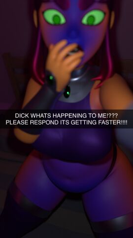 3d big_breasts blueberry_inflation breasts character_name dc dc_comics female skin_turning_blue starfire tagme teen_titans text thick_thighs wide_hips yurisylentra
