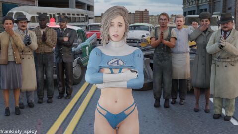 1960s 3d 60s applause belly belly_button blender blonde-haired_female blonde_female blonde_hair blue_eyes bob_cut car celebrity cheering city city_background cityscape clapping embarrassed embarrassed_expression embarrassed_female embarrassed_nude_female fantastic_four fantastic_four:_first_steps fedora female female_focus frankiely_spicy humiliating humiliation humiliation_fetish invisible_woman lingerie lingerie_bra lingerie_panties marvel marvel_cinematic_universe marvel_comics naked naked_female navel necktie nipples nude nude_female outdoor_nudity outdoors outside outside_nudity pale-skinned_female pale_skin panties panties_aside partially_clothed partially_clothed_female partially_nude people people_in_background people_watching police police_car police_uniform pussy retro shirt shirt_lift shirt_up shocked shocked_expression smile smiling sue_storm suit suit_and_tie susan_storm thighs vagina vanessa_kirby vehicle vintage