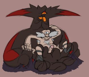 2boys alien black_arms_(sonic) black_doom enjoying erection gay gerald_robotnik interspecies male mature mature_male monster naked old_male shadow_the_hedgehog_(game) size_difference sonic_(series) sonic_x_shadow_generations tentacle_sex yaoi