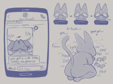 anal anal_sex badger badgerclops belly blush bodily_fluids canid canine canis cartoon_network cellphone cybernetics cyborg digital_drawing_(artwork) digital_media_(artwork) domestic_cat domestic_dog electronics felid feline felis fellatio group group_sex incest_(lore) kneeling machine male male/male mammal mao_mao:_heroes_of_pure_heart masturbation monochrome mustelid musteline navel ol'_blue oral pawpads paws penetration penile penis phone sex sheriff_mao_mao_mao shin_mao size_difference smartphone solo sweat tail tail_motion tailwag tears text threesome whiskers zlut385