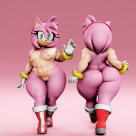 1girls 3d alternate_version_available amy_rose amy_rose_(vulkyasha) anthro ass big_ass big_butt boots breasts casual eulipotyphlan exposed_torso female female_only footwear furry genitals gloves green_eyes handwear headband hedgehog hi_res humanoid looking_at_viewer mammal muscular muscular_anthro muscular_female naked_footwear navel nipples nude pink_body pussy sega small_breasts solo solo_female sonic_(series) sonic_the_hedgehog_(series) tail vulkyasha