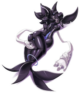 absurd_res aling armless ball_gag bondage bound clothing duo female gag hi_res latex latex_clothing legs_tied male male/female mermaid_suit ori_(series) safi_(saphira) spirit tuya_(tuya)