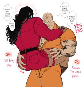 age_difference english_text fan_character gay grappler_baki lasupay3 male male/male male_focus mature_male no_visible_genitalia older_dom_younger_sub older_male older_male_and_younger_male older_penetrating_younger prison_uniform prisoner spec_(grappler_baki) tattoo_on_arm younger_male
