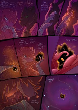 anthro anthro_only circe_(pankallisti) comic dialogue dungeons_and_dragons duo english_text exposed_chest eyewear felid feline female glasses hasbro hi_res licking male mammal murid murine pankallisti pantherine prosthetic prosthetic_arm prosthetic_limb rakshasa_(dungeons_and_dragons) rat rodent safe_vore soul soul_vore speech_bubble swallowing text tiger tongue vore willing_pred willing_prey wizards_of_the_coast