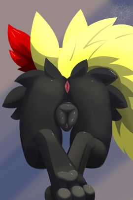 3_toes absurd_res animal_genitalia animal_pussy animal_vulva anthro anus ass bent_over braixen canid canine canine_genitalia canine_pussy canine_vulva feet female fox generation_6_pokemon genitals hi_res lewdkitten069 mammal nintendo paws pokemon pokemon_(species) pussy solo toes