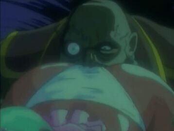 1990s_(style) 1993 1boy 1girls alecto_(urotsukidouji) animated ass bald blue_eyes caesar_(urotsukidouji) cunnilingus cyborg dark-skinned_female dark_skin double_chin epaulettes fat_male father_and_daughter female green_hair huge_ass lifting_person lowres male military_uniform nightgown oral panties retro_artstyle tagme thick_thighs thighs underwear urotsukidouji wheelchair white_panties