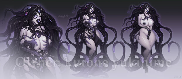 ass big_ass big_breasts big_butt big_nipples big_thighs black_hair black_lipstick breasts female goth goth_girl gothic kolga_art kolgaart long_hair long_legs lovecraftian monster_girl slime slime_girl thick thick_ass thick_hips thick_thighs white_body white_skin yog-sothoth
