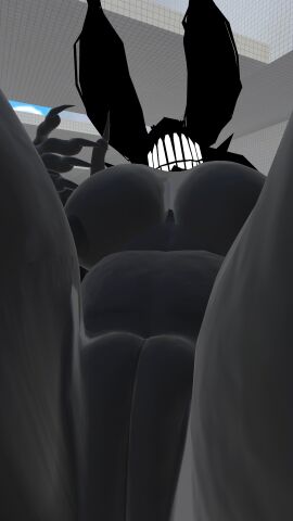 backrooms breasts breasts_out cryptiacurves female karelia_(acerattman) low_angle pussy pussy_exposed smiler_(the_backrooms) the_backrooms