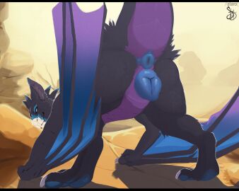 2024 5:4 animal_genitalia animal_pussy animated anthro avian black_body black_feathers blue_body canine_genitalia canine_pussy detailed_background digital_drawing_(artwork) digital_media_(artwork) dragon european_mythology feathers fellatio female feral genitals gryphon male membrane_(anatomy) membranous_wings mythological_avian mythological_creature mythological_scalie mythology oral penile penis pussy rein_(amaterasu1) scalie sex short_playtime solo staro throbbing throbbing_pussy western_dragon wings wyvern