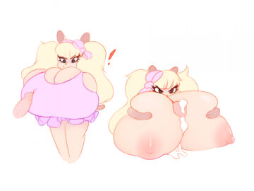 angry big_breasts bodily_fluids bottomless bra breast_play breasts clothed clothing cum female genital_fluids genitals huge_breasts hyper hyper_breasts male mammal mouse murid murine paizuri penis rodent sex simple_background solo tiffy_(smokyjai) tiffy_cheesecake titfuck titjob tofetanuki underwear