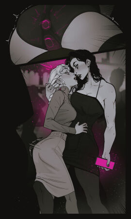 2girls anal_object_insertion anal_plug anticipation beverly_(i_will_never_forgive_you) blush breast_press breasts buttplug buttplug_under_clothes buttplug_under_panties crowd double_insertion dress duo female female_orgasm femdom femsub hair_grab hair_pull height_difference hidden_vibrator high-waist_skirt holding_phone humiliation humping_leg i_will_never_forgive_you imminent_kiss incase interracial interracial_yuri large_breasts latina latina_female leg_between_thighs lesbian_domination light-skinned_female light_skin lipstick milf muscular muscular_female nightclub open_mouth panties pantyhose parted_lips public_indecency pussy remote_control_vibrator skirt spaghetti_strap stella_(i_will_never_forgive_you) story_at_source textless_version thighhighs vaginal_object_insertion vibrator vibrator_in_pussy vibrator_under_clothes vibrator_under_panties x-ray_view yuri