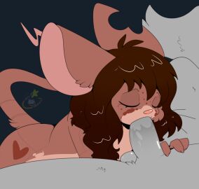 2024 anthro balls brown_body brown_hair closed_eyes digital_media_(artwork) duo fellatio female genitals hair hi_res machine male male/female mammal maynara mouse mouse_(maynara) murid murine nonbinary nude oral penile penis robot rodent sex simple_background tail vlue_(maynara) whiskers