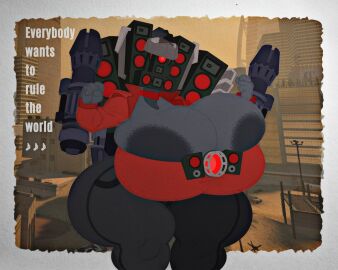 ass big_ass big_breasts breasts female lustyknightdraws skibidi_toilet tagme tight_shirt titan_speakerwoman_(skibidi_toilet)