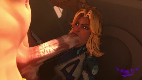 1futa 1girls 3d 3d_animation angela artist_logo blonde_hair fellatio female futa_on_female futa_with_female futanari hand_on_another's_head irrumatio larger_futa larger_futanari long_hair marvel marvel_comics marvel_rivals milan3d size_difference smaller_female sue_storm tagme video watermark