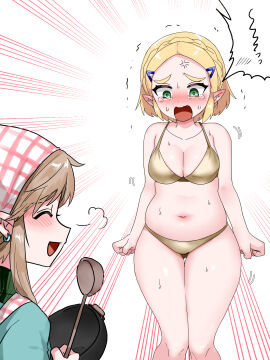 1boy 1girls breath_of_the_wild female light-skinned_female light-skinned_male light_skin link link_(breath_of_the_wild) male princess_zelda tears_of_the_kingdom the_legend_of_zelda zelda_(tears_of_the_kingdom)