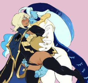 1boy1cuntboy 1boy1femboy 2boys afterdarkcynic annoyed annoyed_expression blue_skin breasts cock cookie_run cookie_run_braverse cookie_run_kingdom cuntboy gay gay_sex gigantic_cock gigantic_penis holding_hand holding_hip intersex male massive_ass massive_cock massive_penis massive_thighs penis pure_vanilla_cookie pussy pussy_juice_drip sage_of_truth shadow_milk_cookie short_hair short_hair_male size_difference size_play thick_ass thick_penis thick_thighs touching_breast truthless_recluse vanussy wet wet_pussy white_eyebrows white_eyelashes yaoi yellow_eyes yellow_hair yellow_hair_male