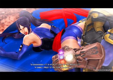 1boy 1girls 3d avengers avengers:_endgame avengers:_infinity_war chobixpho female infinity_gauntlet interspecies male marvel marvel_cinematic_universe marvel_comics marvel_vs._capcom older_male psylocke_(kwannon) thanos x-men