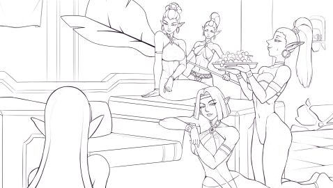 5girls ass big_ass big_breasts big_thighs breasts breath_of_the_wild chest curvaceous curvy curvy_figure dark-skinned_female dark_skin davespinup digital_media_(artwork) female gerudo hips hourglass_figure huge_ass huge_breasts huge_thighs large_ass large_breasts large_thighs legs mature mature_female multiple_females multiple_girls nintendo slim_waist the_legend_of_zelda the_legend_of_zelda:_breath_of_the_wild thick thick_hips thick_legs thick_thighs thighs voluptuous waist wide_hips wide_thighs