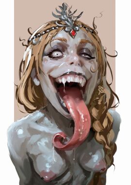 1girls ahe_gao anato_finnstark baldur's_gate baldur's_gate_3 breasts breasts_out crazy_eyes crazy_smile female long_tongue nipple_piercing orin_the_red perky_breasts perky_nipples pierced_nipples piercing piercings small_breasts tiny_breasts tits_out tongue tongue_out