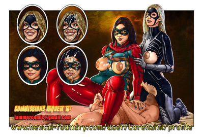 1boy 2girls big_penis big_tits breasts crossover cum cunnilingus dark-skinned_female dark_skin facesitting female horny horny_female iman_vellani jammercomic julia_carpenter kamala_khan light-skinned_female light-skinned_male light_skin lorenzini madame_web_(2024) male marvel marvel_cinematic_universe marvel_comics ms._marvel muslim muslim_female pakistani pakistani_female penis pussy sperm spider-man_(series) spider-woman straight sydney_sweeney the_marvels torn_clothes vaginal_penetration