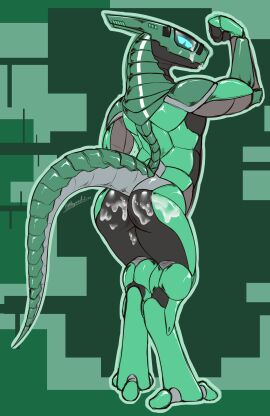 2024 abstract_background absurd_res alternate_version_at_source anthro artist_name ass biped black_body blue_eyes bodily_fluids cum cum_on_ass cum_on_body cum_on_butt cum_on_face cum_on_leg digital_drawing_(artwork) digital_media_(artwork) english_text flexing genital_fluids green_body hi_res joints khayen male multicolored_body nude presenting presenting_hindquarters pupils signature simple_background slim slit_pupils solo synth_(vader-san) tail text two-tone_body unusual_anatomy unusual_eyes