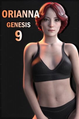 1girls 3d black_bra black_panties black_underwear bra english_text female female_only orianna_(the_witcher) panties red_hair solo the_witcher_3:_wild_hunt underwear zeppers