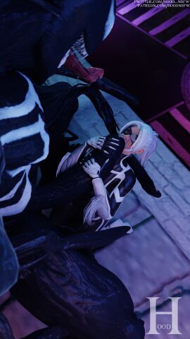 19_inches_of_venom 1boy 1girls 3d alien big_penis big_tongue black_cat_(insomniac) black_cat_(marvel) blowjob cum cum_in_mouth cumshot cumshot_in_mouth drool drooling felicia_hardy female female_focus female_only huge_cock male marvel marvel_comics monster oral oral_sex penis ponytail sfm_hood spider-man_(series) spider-man_2_(ps5) straight symbiote tagme_(artist) tentacle venom_(marvel) white_hair