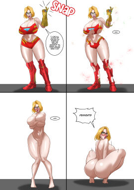 absolutely_nothing_on angry ass big_ass big_breasts blonde_hair blush blushing breasts classic_enf_pose clothing_disintegration completely_naked completely_nude cosplay covering covering_breasts covering_crotch covering_pussy covering_self embarrassed embarrassed_nude_female enf female female_only glasses green_eyes hiding_breasts hiding_pussy holly_fox_cox hourglass_figure infinity_gauntlet iron_man_(cosplay) marvel marvel_comics nude nude_female original_character pussy reality_warping short_hair suddenly_naked thick_thighs venomarts00 zstorys22