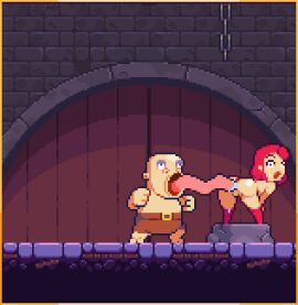 animated boobs breasts female pixel_animation pixel_art scarlet_maiden video_game_character video_games