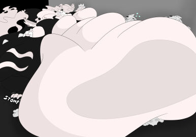 bbm big_breasts blob breasts castdraws_(artist) cleavage furry huge_breasts male male_with_breasts moobs overweight ssbbm thick_thighs wide_hips