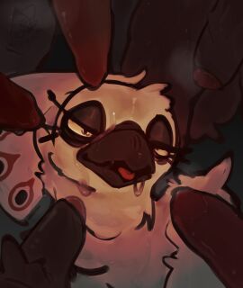 absurd_res animal_genitalia animal_penis anthro anticipation avian beak bedroom_eyes bird bodily_fluids canid canine canis chompingbit constricted_pupils cross-eyed disembodied_penis dreamworks drooling erection eyelashes foreskin galliform genitals glistening glistening_genitalia group half-closed_eyes hi_res imminent_bukkake kung_fu_panda lord_shen male male/male mammal narrowed_eyes neck_tuft nude nude_anthro open_beak open_mouth peafowl penis phasianid pupils saliva saliva_string seductive small_pupils steam sweat sweatdrop tail tired_eyes tongue tuft vein veiny_penis wolf